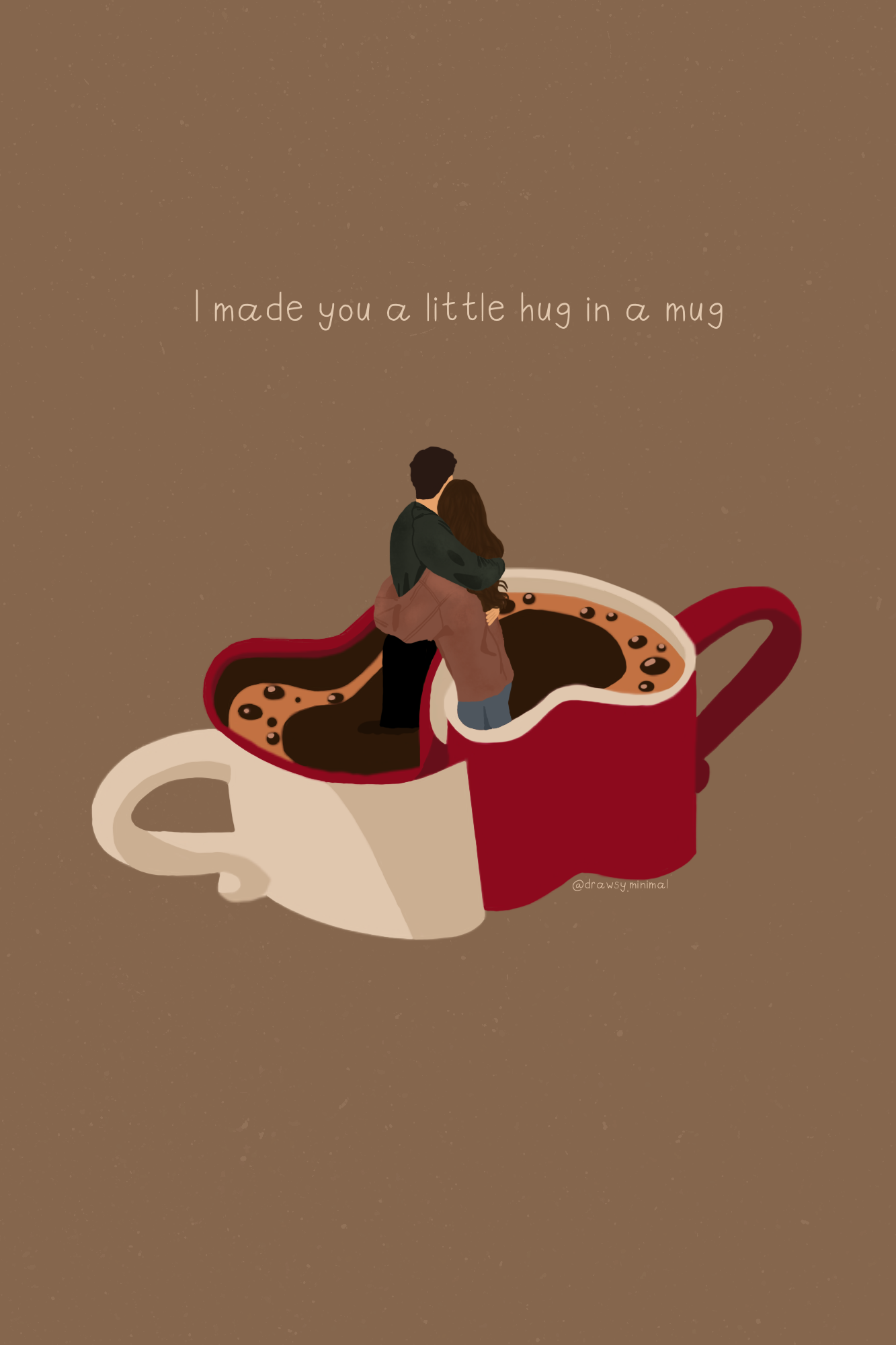 Hug in a mug - Print