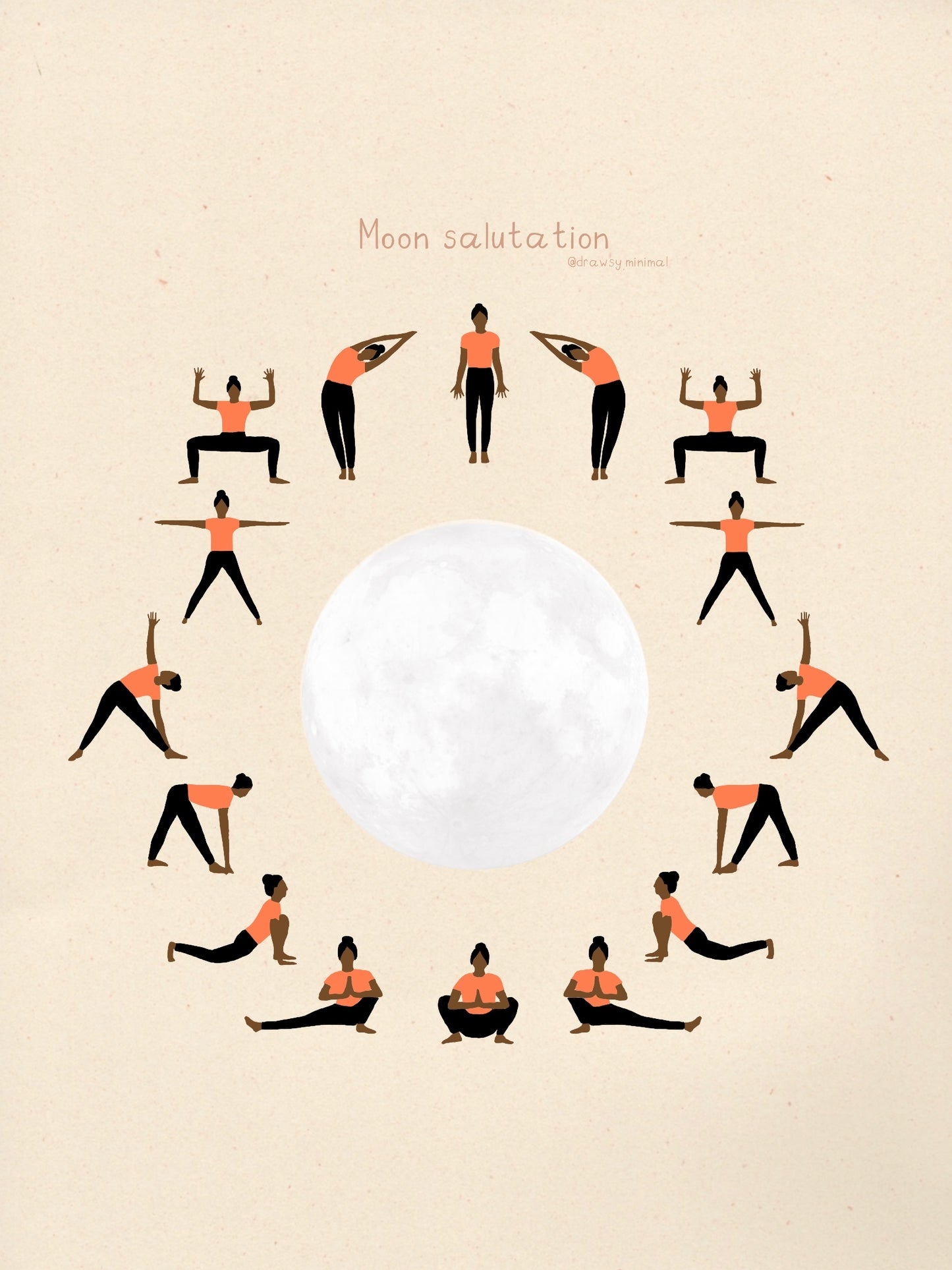 Moon salutation - Print