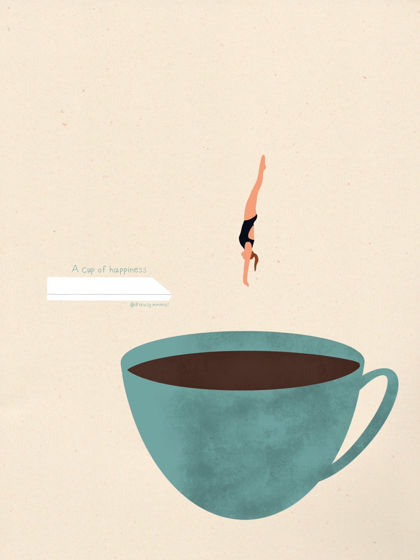 Cup of happiness - Print