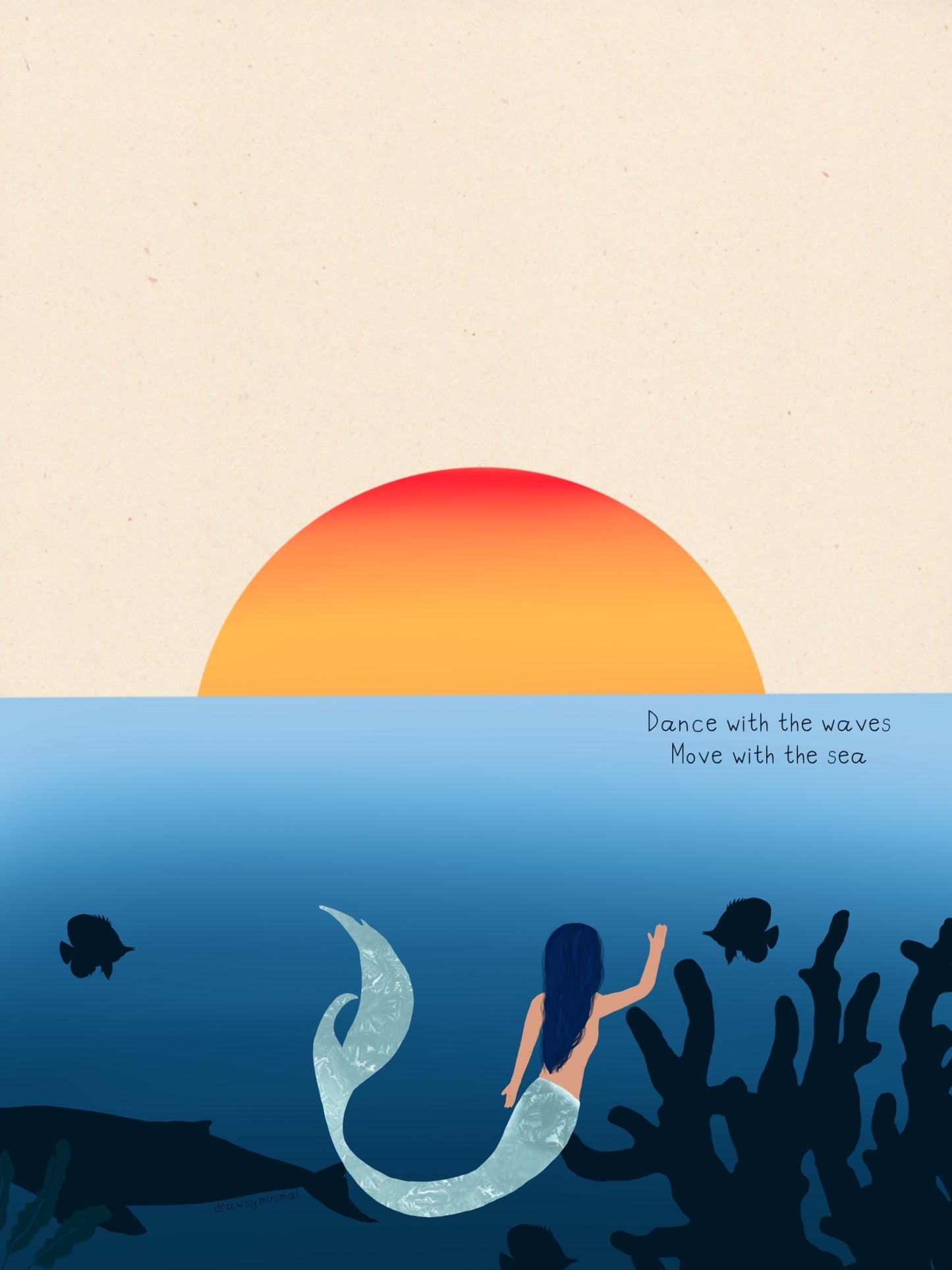 Move with the sea - Print