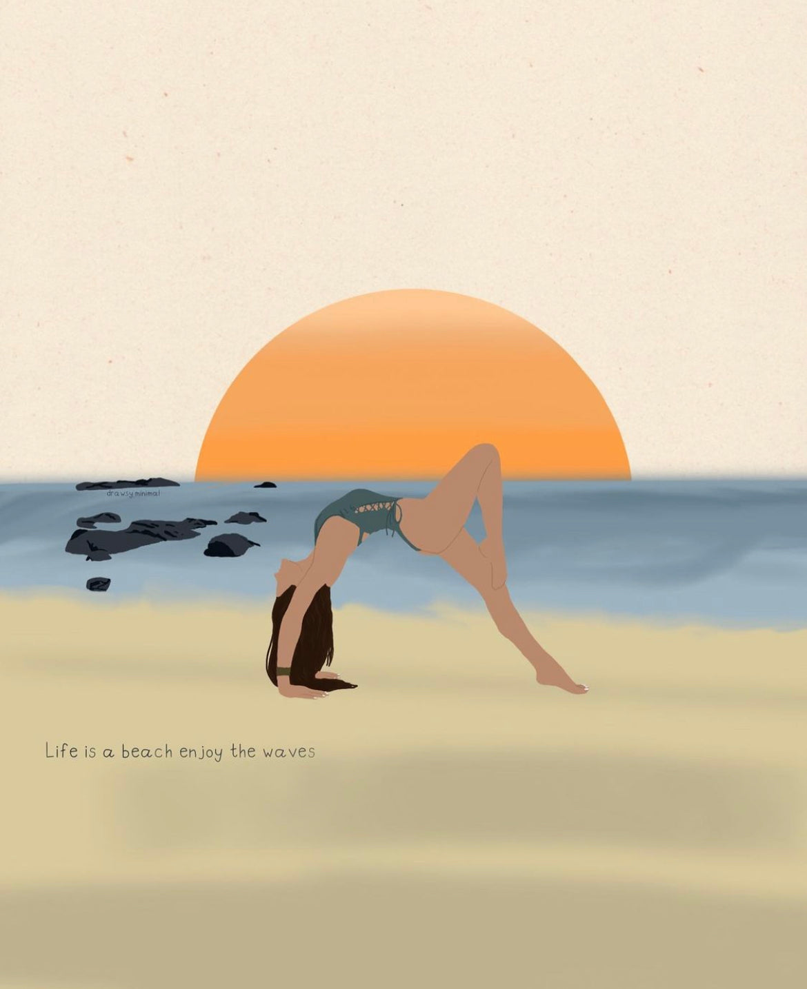 Life is a beach - Print
