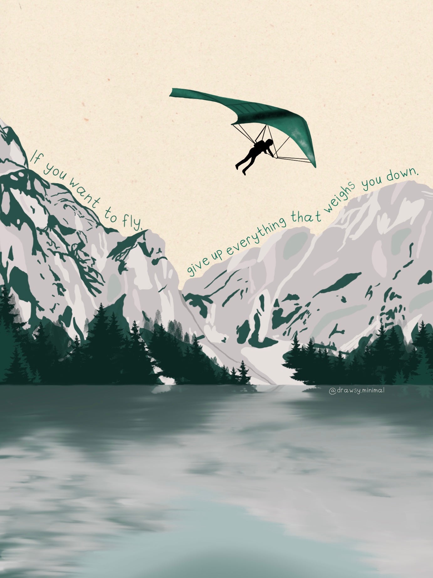If you want to fly - Print