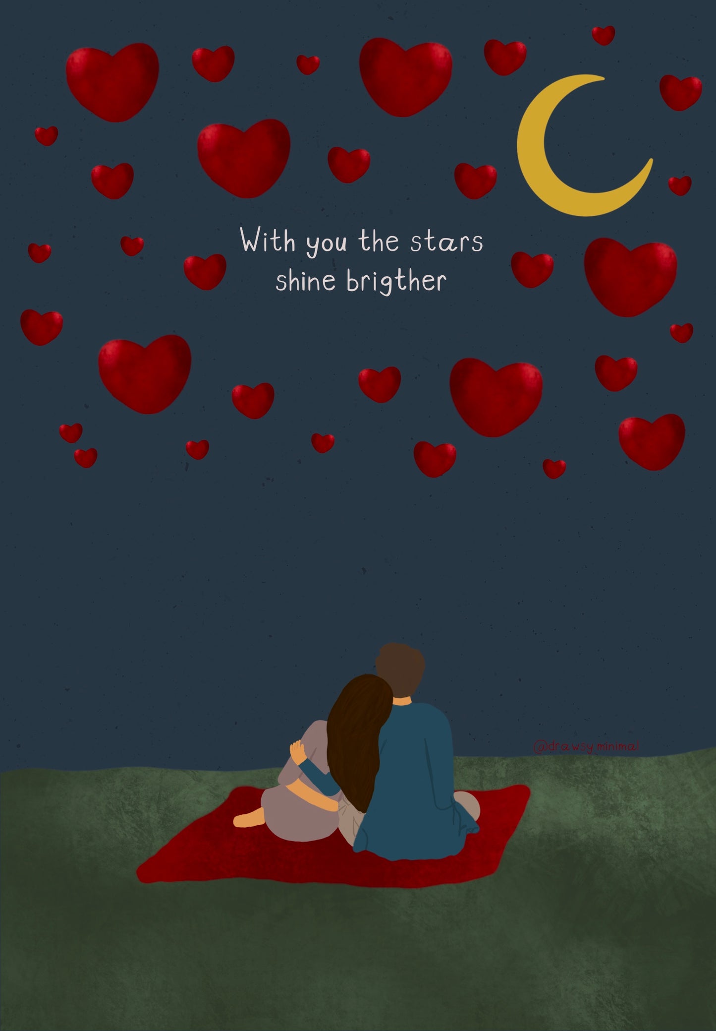 Stars shine brighter - Print