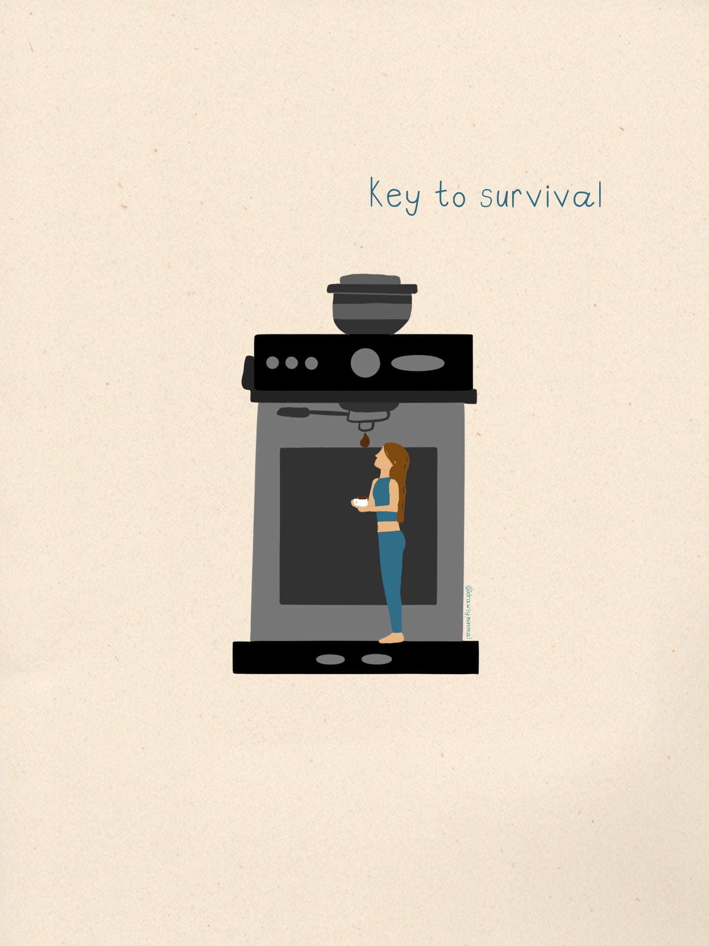 Key to survival - Print