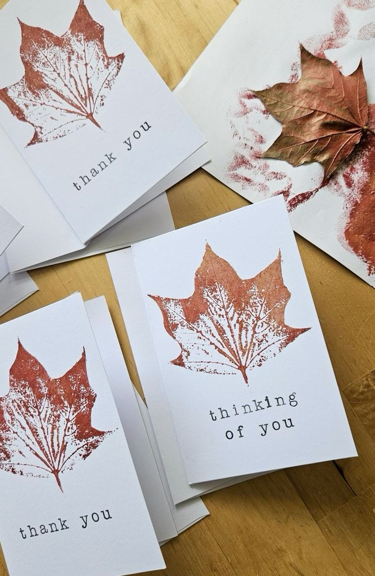 🍂 Levélnyomatos képeslap / print workshop