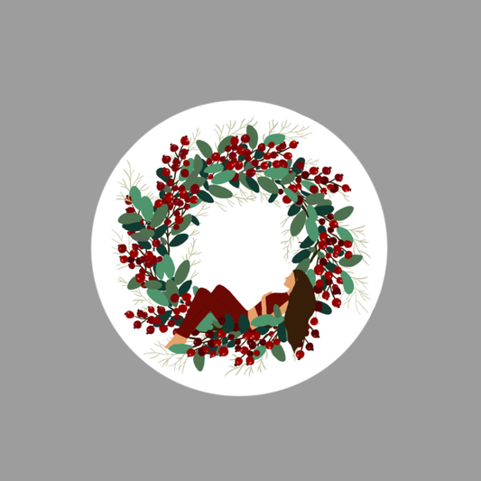 Christmas wreath - Sticker