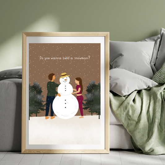 Build a snowman - Print