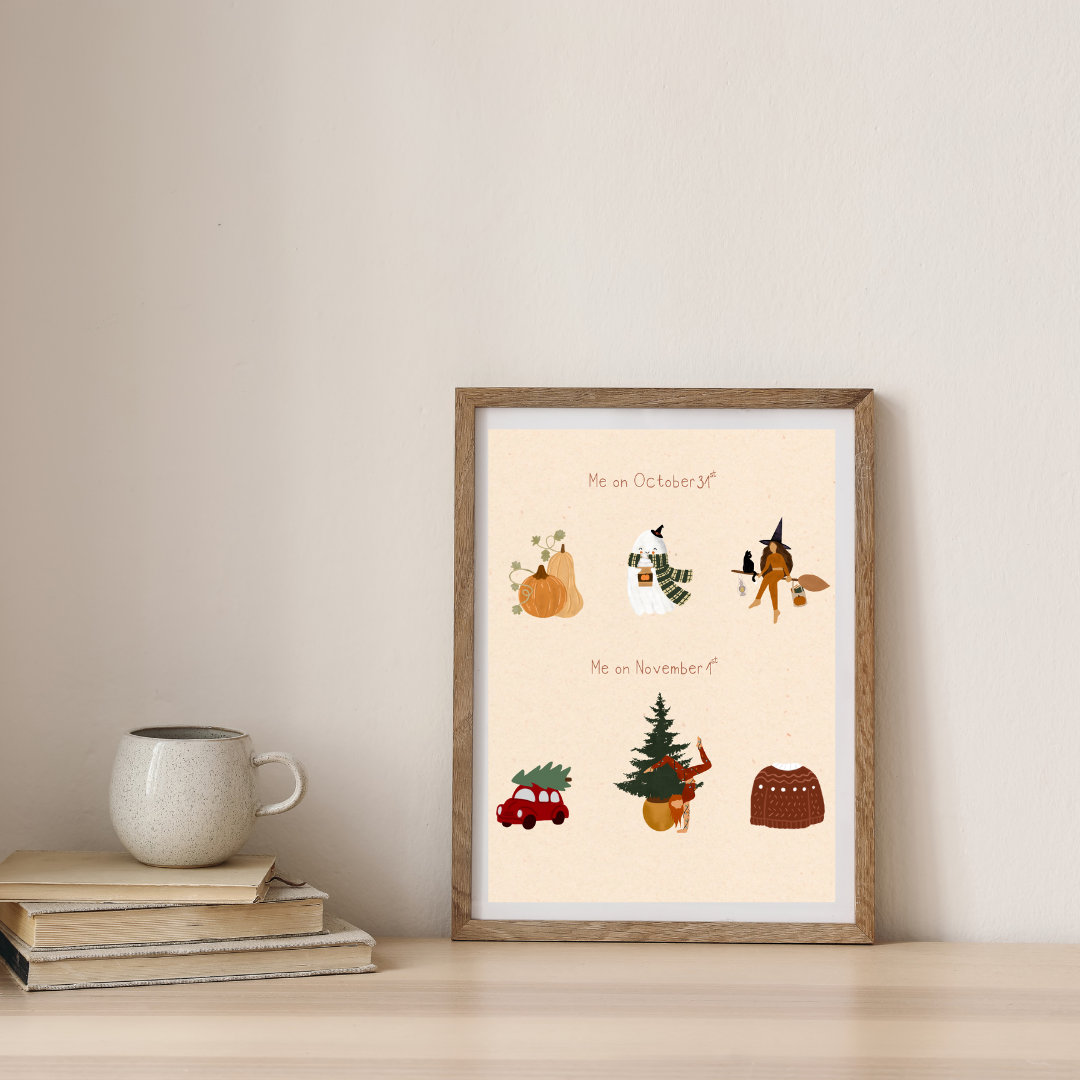 Oct 31 vs Nov 1 - Print