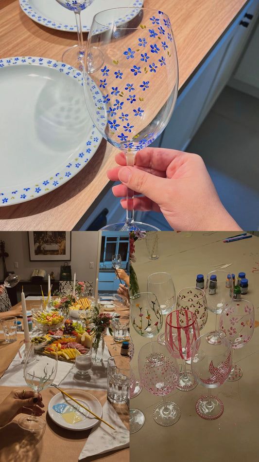 🍷 Borospohár festés workshop