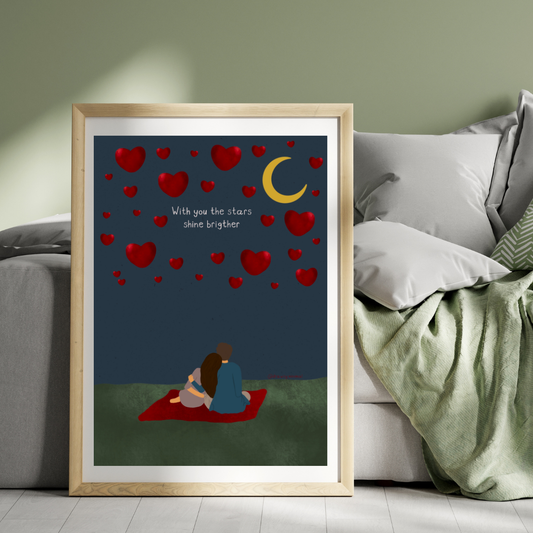 Stars shine brighter - Print