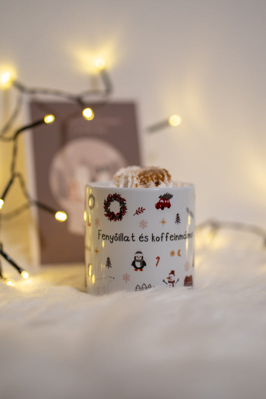 Karácsonyi bögre - fenyőillat - 200 ml