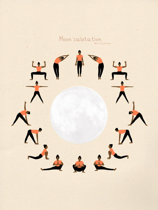 Moon salutation - Print (A4)