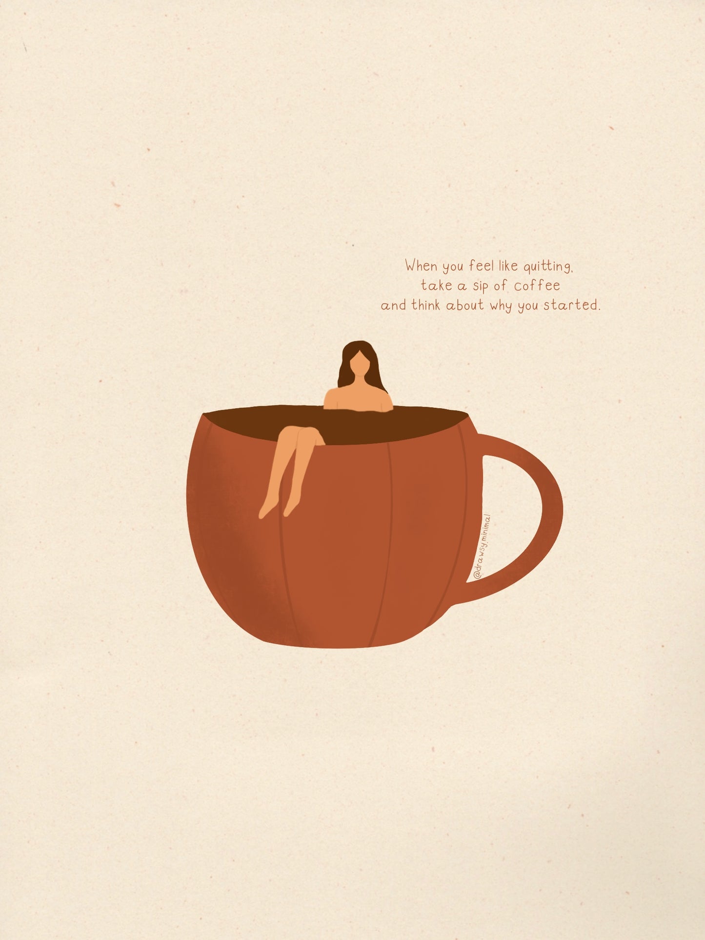 Take a sip of coffee - Print (A4)