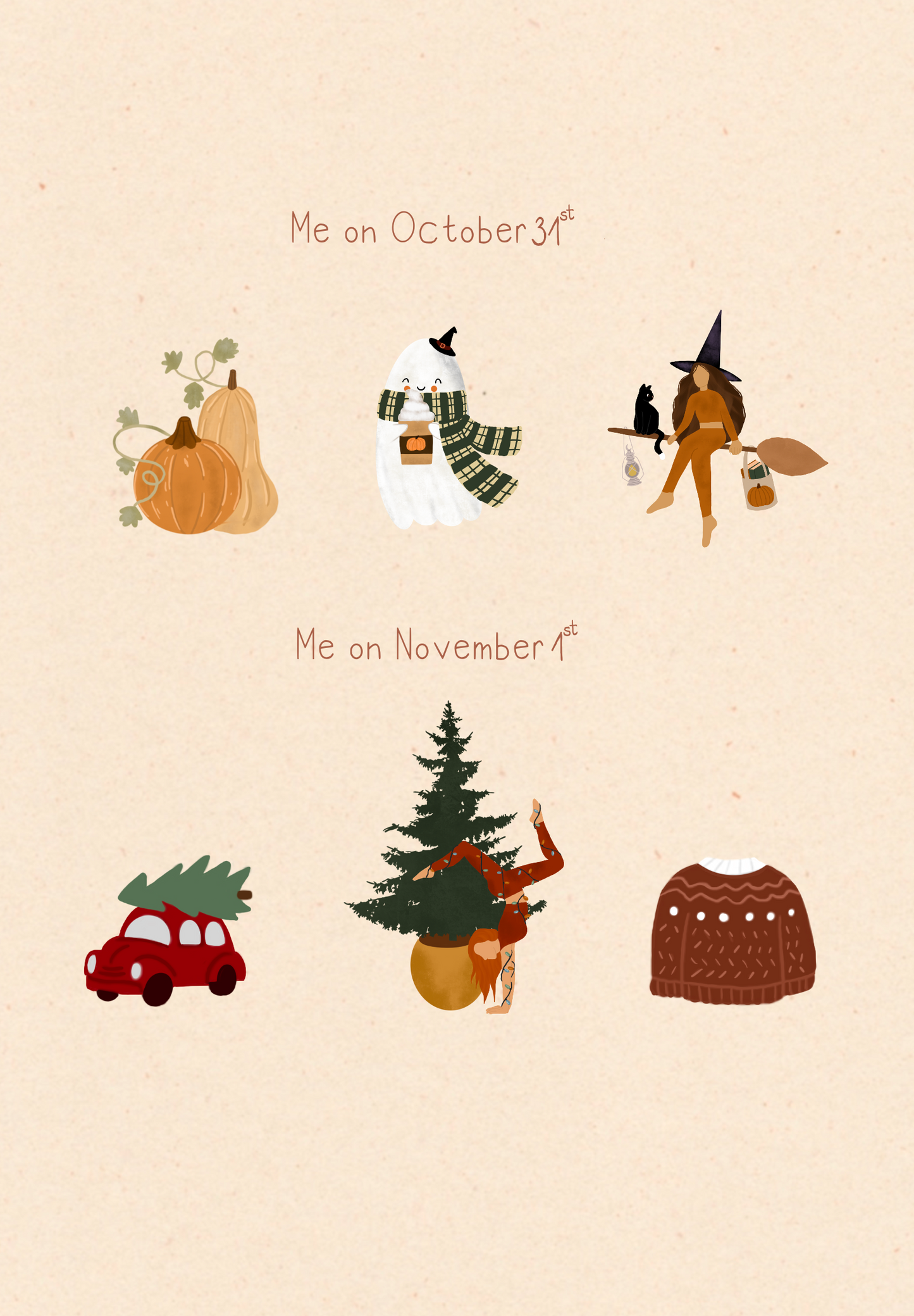 Oct 31 vs Nov 1 - Print