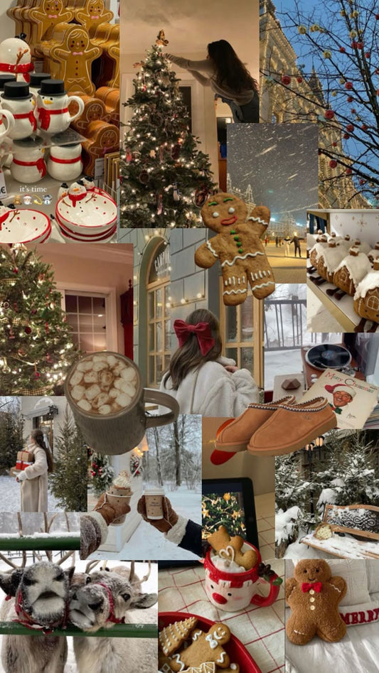 🎄 Karácsonyi moodboard készítés – Vizuális hangolódás az ünnepekre